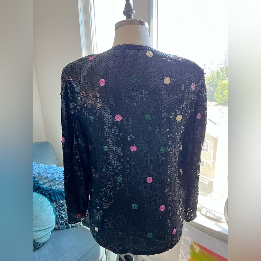 Scala Sequin Polka Dot Multi Jacket - image 4